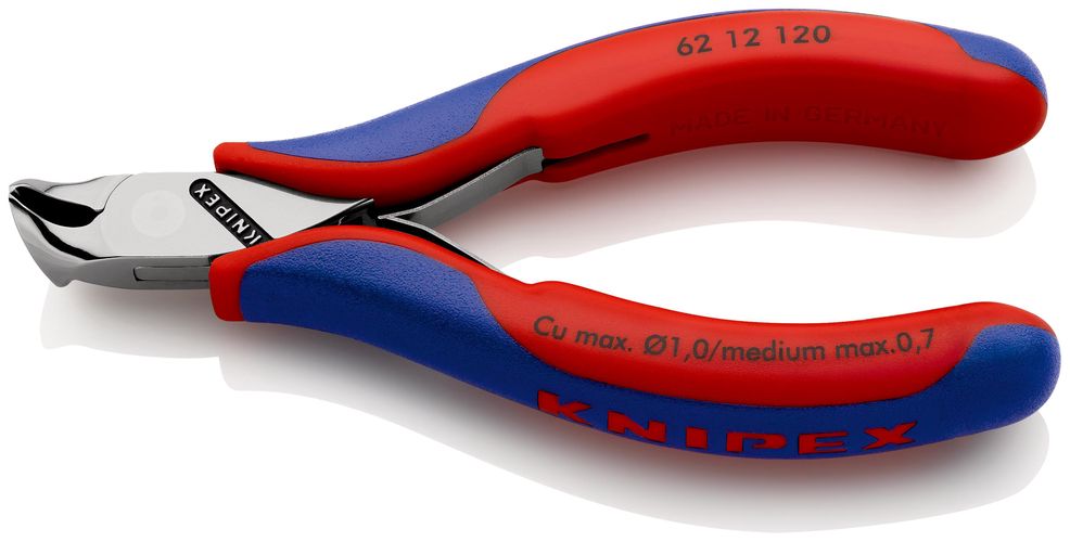 KNIPEX 62 12 120 Electronics Oblique Cutting Nipper with multicomponent handles 120 mm 62 12 120 4003773048008