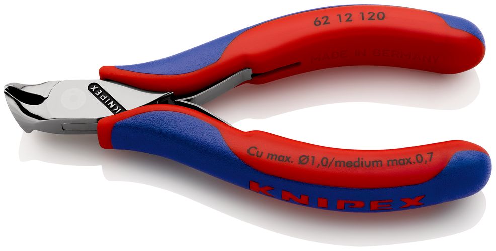 KNIPEX 62 12 120 Electronics Oblique Cutting Nipper with multi-component handles 120 mm 62 12 120 4003773048008