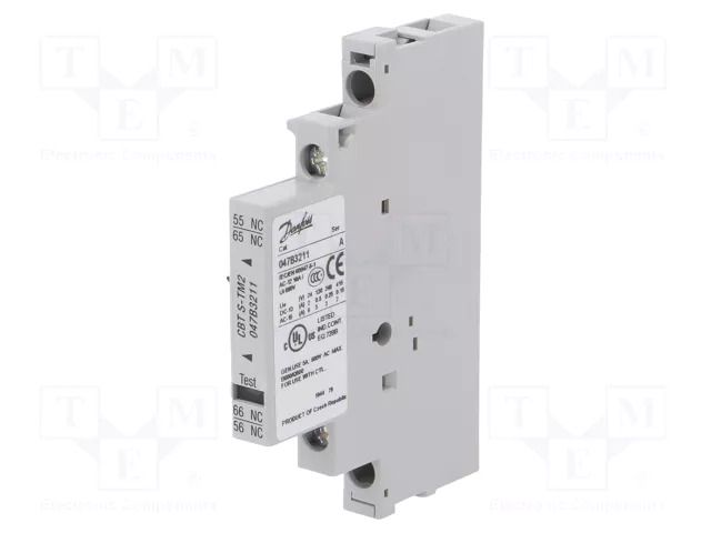 Auxiliary contacts; NO; side; Leads: screw terminals DANFOSS 047B3211