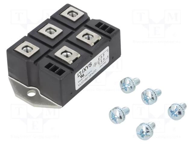 Bridge rectifier: three-phase; Urmax: 1.6kV; If: 240A; Ifsm: 2.8kA IXYS VUO190-16NO7
