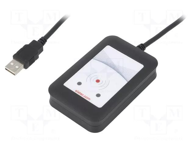 RFID reader; 4.3÷5.5V; USB; antenna; Range: 100mm; 88x56x18.5mm ELATEC T4BT-FB2BEL7-PI
