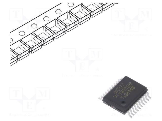 IC: digital; D flip-flop; Ch: 8; CMOS; SMD; SSOP20; reel,tape; HC NEXPERIA 74HC377DB.118