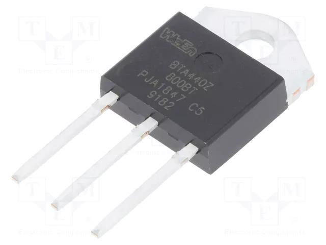 Triac; 800V; 40A; SOT1292,TO3P; Igt: 50/80mA; Ifsm: 400A; 3Q,Hi-Com WeEn Semiconductors BTA440Z-800BTQ