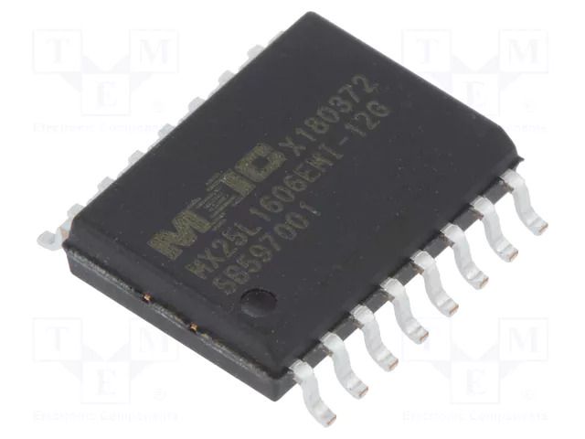 IC: FLASH memory; 16MbFLASH; SPI; 86MHz; 2.7÷3.6V; SOP16; serial MACRONIX INTERNATIONAL MX25L1606EMI-12G