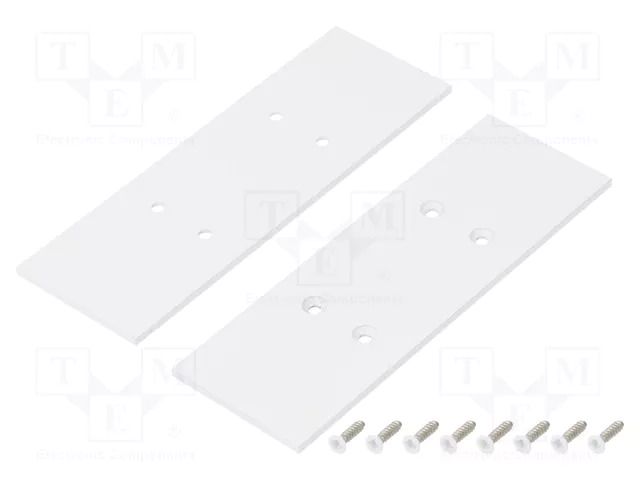 Cap for LED profiles; white; 2pcs; steel; 33.4x99.3x2mm TOPMET TOP-V4550001