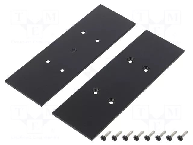 Cap for LED profiles; black; 2pcs; steel; 33.4x99.3x2mm TOPMET TOP-V4550002