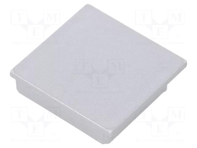 Cap for LED profiles; silver; 2pcs; ABS; VARIO30-08 TOPMET TOP-V4600040