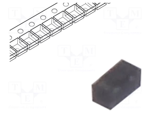 Diode: TVS; 30W; 6.1V; 2A; bidirectional; TSSLP-2-4; reel,tape; ESD INFINEON TECHNOLOGIES ESD101-B1-02ELS