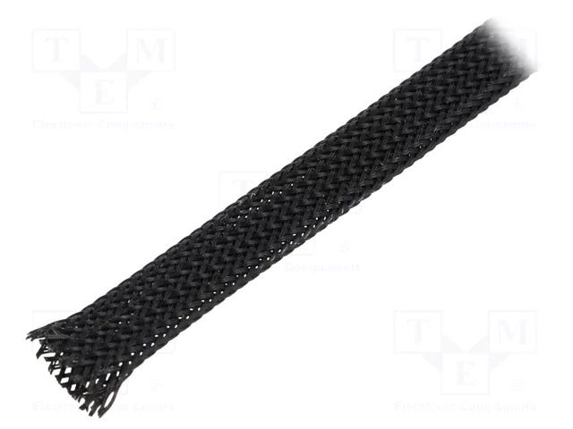 Braid; ØBraid : 10÷14nom.12mm; polyamide; black; L: 15m; -55÷125°C LAPP SILVYN-BRAID-PA-12