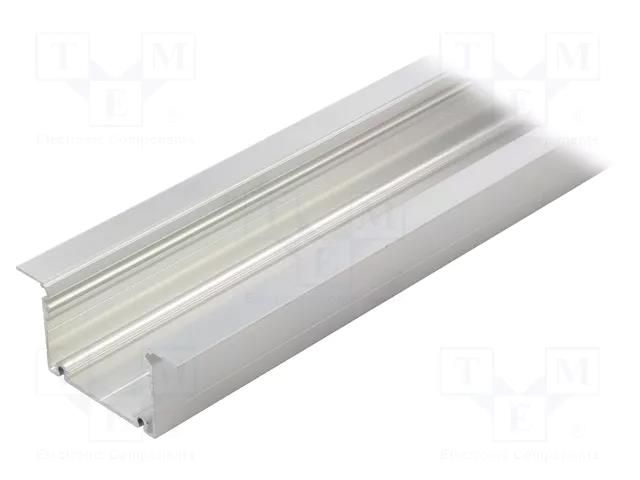 Profiles for LED modules; natural; L: 1m; PHIL; aluminium TOPMET TOP-PHIL-WPUST-1M