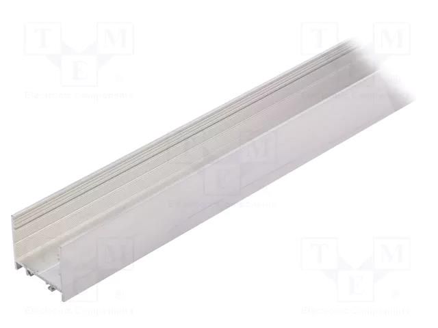 Profiles for LED modules; natural; L: 1m; VARIO30-02; aluminium TOPMET TOP-VARIO30-02-1M