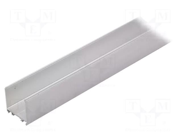 Profiles for LED modules; natural; L: 1m; VARIO30-08; aluminium TOPMET TOP-VARIO30-08-1M