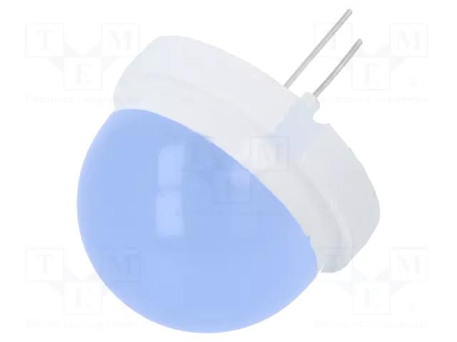 LED; blue; 20mm; 160÷750mcd; 120°; Front: convex; 5.3÷6VDC POLAM-ELTA CQL-434-2