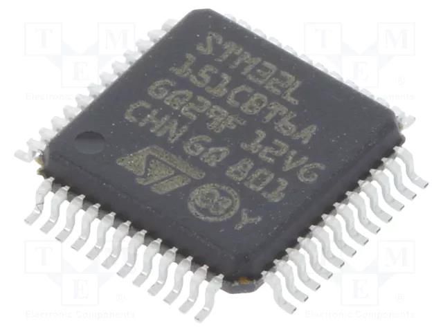 IC: STM32 ARM microcontroller; 32MHz; LQFP48; 1.65÷3.6VDC STMicroelectronics STM32L151CBT6A