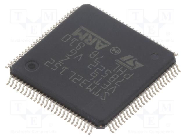 IC: STM32 ARM microcontroller; 32MHz; LQFP100; 1.65÷3.6VDC STMicroelectronics STM32L152VET6