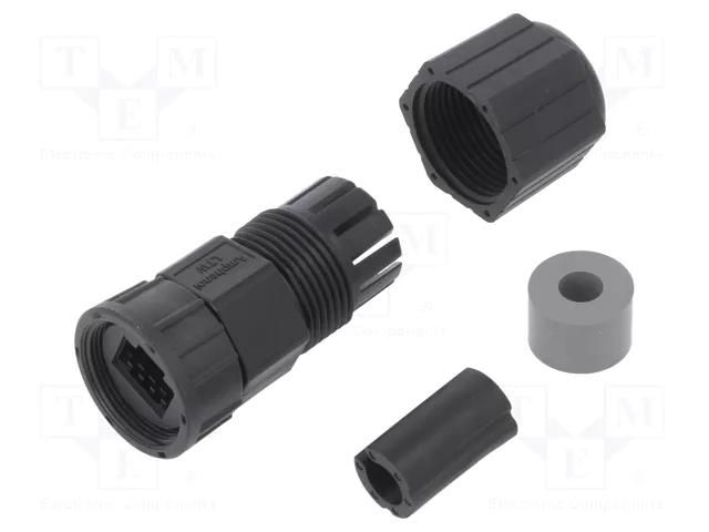 Case RJ45; plastic; Locking: internal thread,threaded joint AMPHENOL LTW RCP-00BMMS-SLM7001