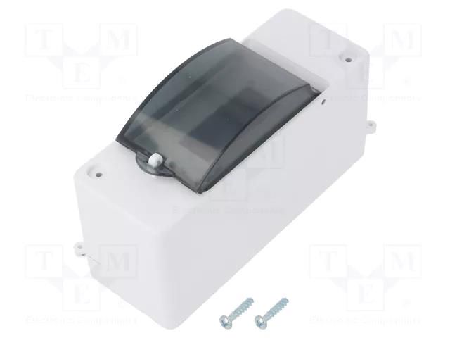 Enclosure: for modular components; IP20; white; No.of mod: 2; MINI ELEKTRO-PLAST NASIELSK EPN-2302-01
