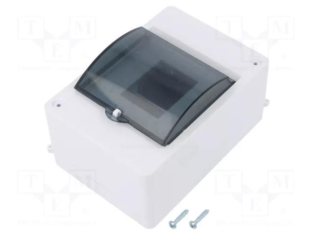 Enclosure: for modular components; IP20; white; No.of mod: 4; MINI ELEKTRO-PLAST NASIELSK EPN-2304-01