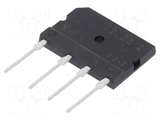 Bridge rectifier: single-phase; Urmax: 1.2kV; If: 35A; Ifsm: 420A SIRECTIFIER GBJ3512-SIR