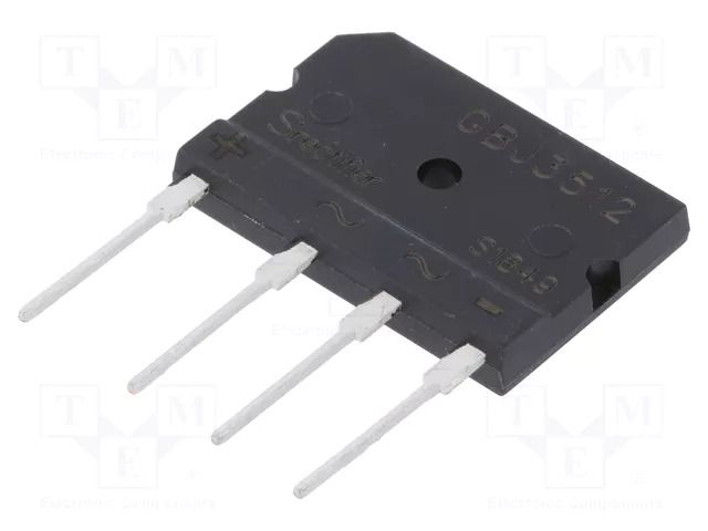 Bridge rectifier: single-phase; Urmax: 1.2kV; If: 35A; Ifsm: 420A SIRECTIFIER GBJ3512-SIR