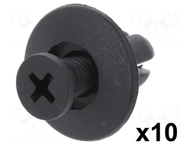 Rivet; 10pcs; Chevrolet,Chrysler,Daewoo,GM,Hyundai,Kia,Mazda ROMIX RX-60001