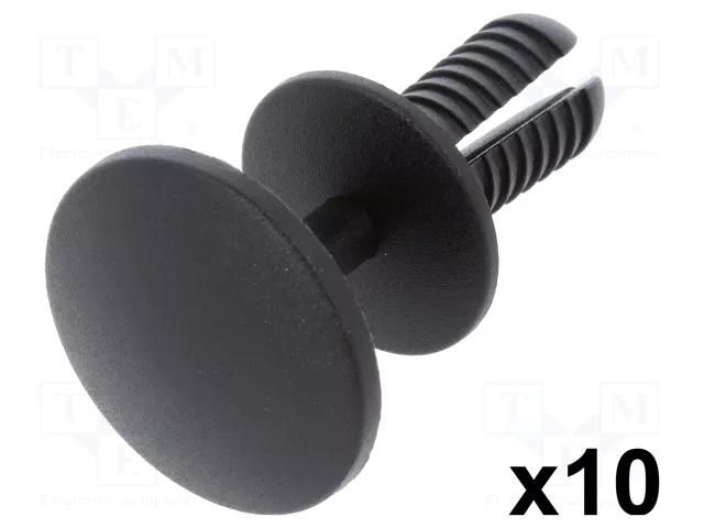 Rivet; 10pcs; Ford; OEM: 1660053; L: 19mm; polyamide; black ROMIX RX-60117