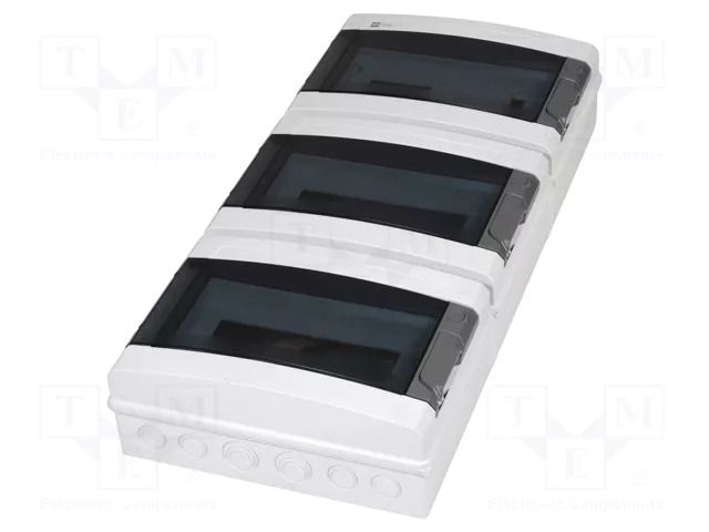 Enclosure: for modular components; IP65; light grey; ABS; 400V ELEKTRO-PLAST NASIELSK EPN-1958-01