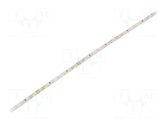 LED tape; white warm; 2216; LED/m: 140; 3.5mm; white PCB; IP20 WISVA OPTOELECTRONICS HH-30KUA-2216GWNB