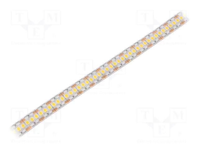 LED tape; white warm; 2835; LED/m: 240; 12mm; white PCB; IP20; 25W/m WISVA OPTOELECTRONICS HH-30KYK-2835FWNA
