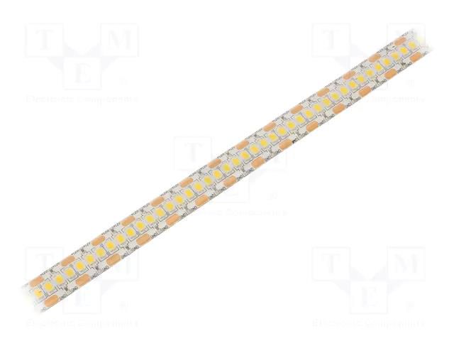LED tape; white neutral; 2835; LED/m: 240; 12mm; white PCB; IP65 WISVA OPTOELECTRONICS HH-40KYK-2835FWAA