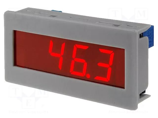 Voltmeter; digital,mounting; 0÷200mV; on panel; snap fastener AXIOMET PAN.DM3DCV