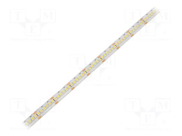 LED tape; white cold; 3528; LED/m: 240; 10mm; white PCB; IP65; 16W/m WISVA OPTOELECTRONICS HH-50KYI-3528GWAA