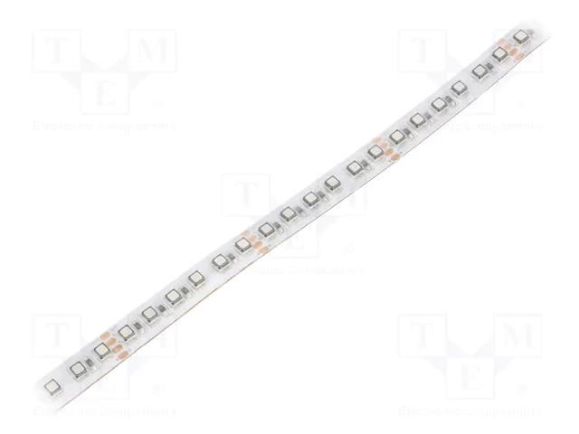 LED tape; RGB; 3535; LED/m: 120; 10mm; white PCB; IP65; 18W/m; 24VDC WISVA OPTOELECTRONICS HH-RGBTI-3535GWA