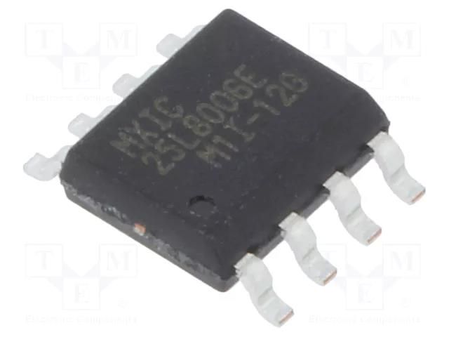 IC: FLASH memory; 8MbFLASH; SPI; 86MHz; 2.7÷3.6V; SOP8; serial MACRONIX INTERNATIONAL MX25L8006EM1I-12G