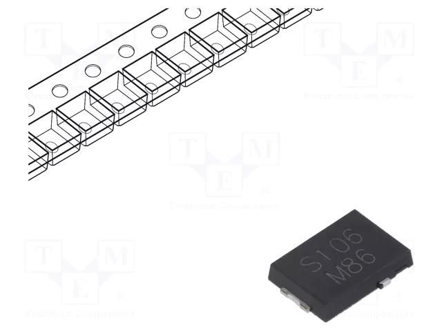 Diode: Schottky rectifying; SMPC,TO277A; SMD; 60V; 10A; 1500pcs. VISHAY SS10P6-M3/86A