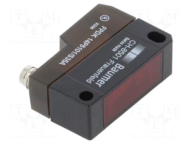 Sensor: photoelectric; Range: 0÷7.2m; PNP; DARK-ON,LIGHT-ON; 100mA BAUMER FPDK14P5101/S35A