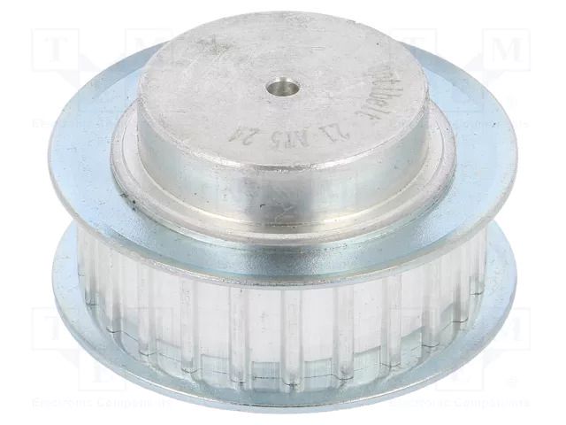 Belt pulley; AT5; W: 10mm; whell width: 21mm; Ø: 37mm; aluminium OPTIBELT 21-AT5-24-200ZA