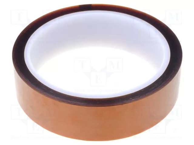 Tape: high temperature resistant; Thk: 0.06mm; 40%; amber; W: 25mm IPT POL-25MM