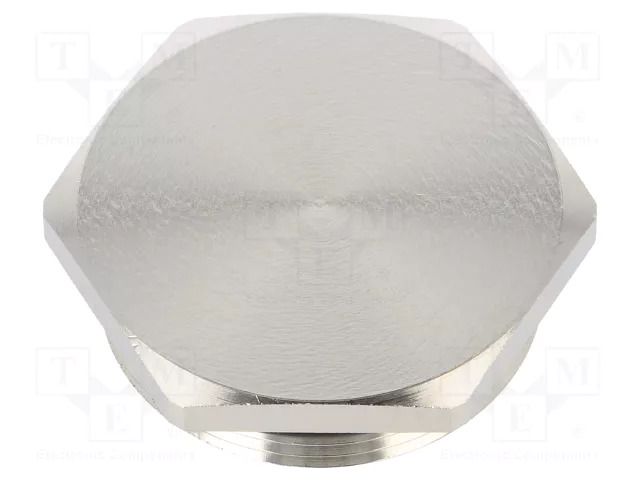 Protection cap; metal; Thread: PG29; Spanner: 40mm; with seal HARTING 09000005074