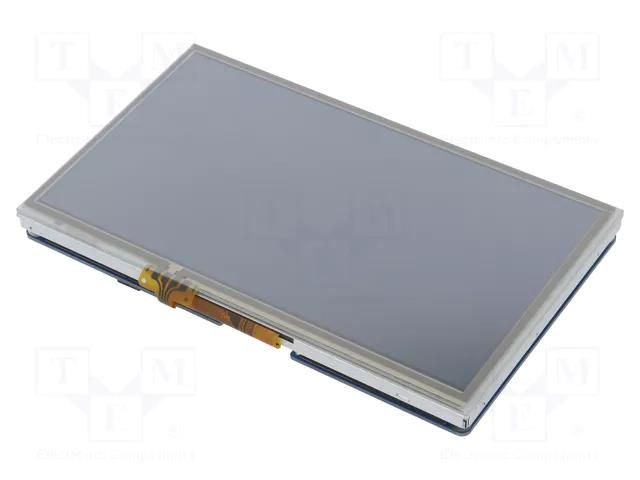 Display: TFT; 7"; 800x480; Illumin: LED; Dim: 165x100x25.1mm DISPLAY ELEKTRONIK DEM800480G1-TMHWAT