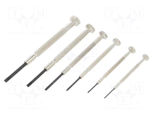 Precision; Phillips,slot; Material: steel; box; 6pcs. ENGINEER FUT.DM-30