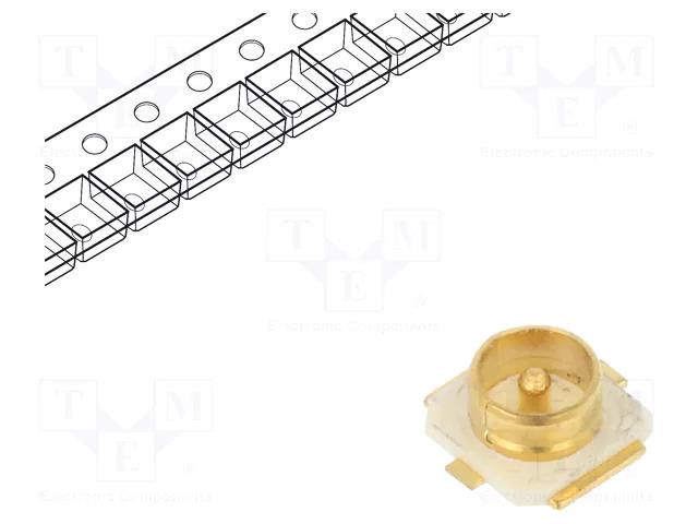 Connector: coaxial; socket; 50Ω; SMT; male ATTEND 321A-33125B