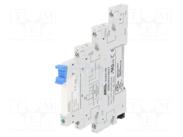 Relay: interface; SPDT; Ucoil: 120VAC; 6A; 6A/250VAC; 6A/30VDC; IP20 MORSETTITALIA 88E2H3120U1