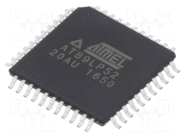 IC: microcontroller 8051; Interface: UART; 2.4÷5.5VDC; TQFP44 MICROCHIP TECHNOLOGY AT89LP52-20AU