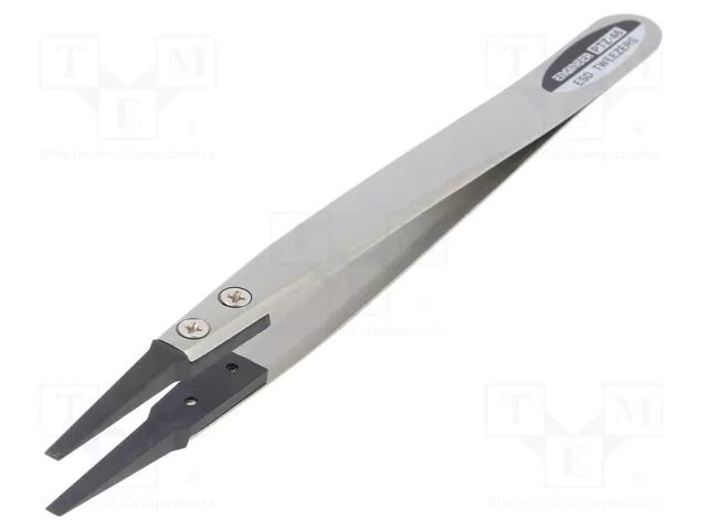 Tweezers; Tipwidth: 2.3mm; Blade tip shape: squared; ESD; 16g ENGINEER FUT.PTZ-46