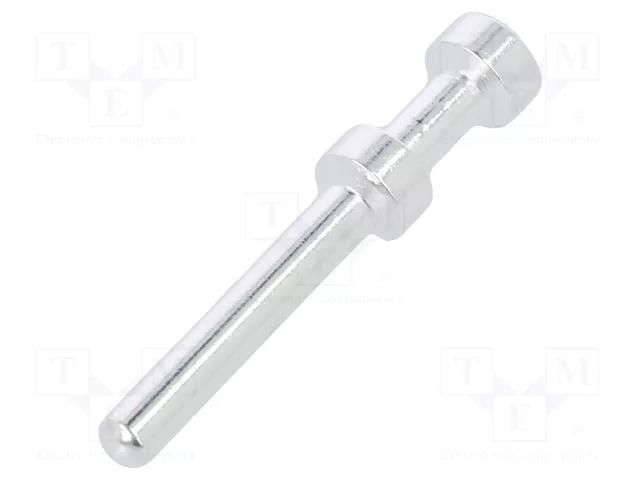 Contact; male; 2.5mm; silver plated; 0.5mm2; crimped; 16A TE Connectivity T2030001005-000
