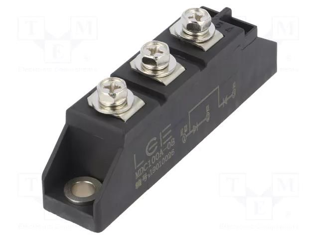 Module: diode; double series; 800V; If: 100A; M01H; Ufmax: 1.45V LUGUANG ELECTRONIC MDC100A-08-LGE