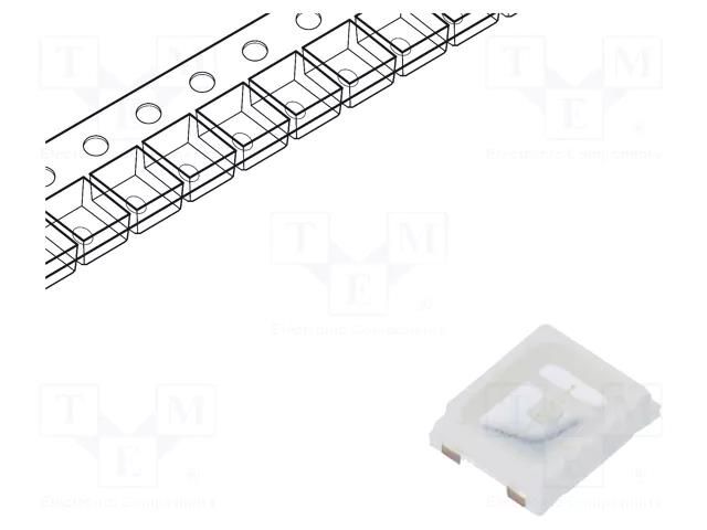 LED; blue; SMD; 2835,PLCC2; 8÷16lm; 2.8÷3.5VDC; 2.8x3.5x0.8mm; 120° REFOND RF-BNRI35TS-DK-J