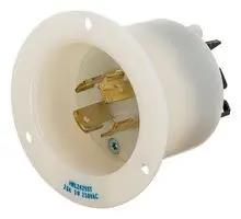 POWER ENTRY CONN, NEMA L15-20P, 20A/250V HBL2425ST