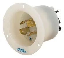 POWER ENTRY CONN, NEMA L15-20P, 20A/250V HBL2425ST